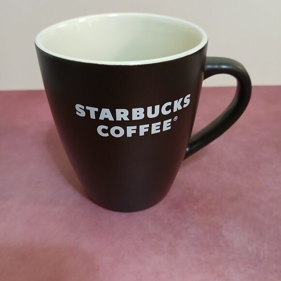 Starbucks Coffee Mug - 2008 Edition, 12oz Ceramic, Dark Brown - Collectible - Picture 3 of 5